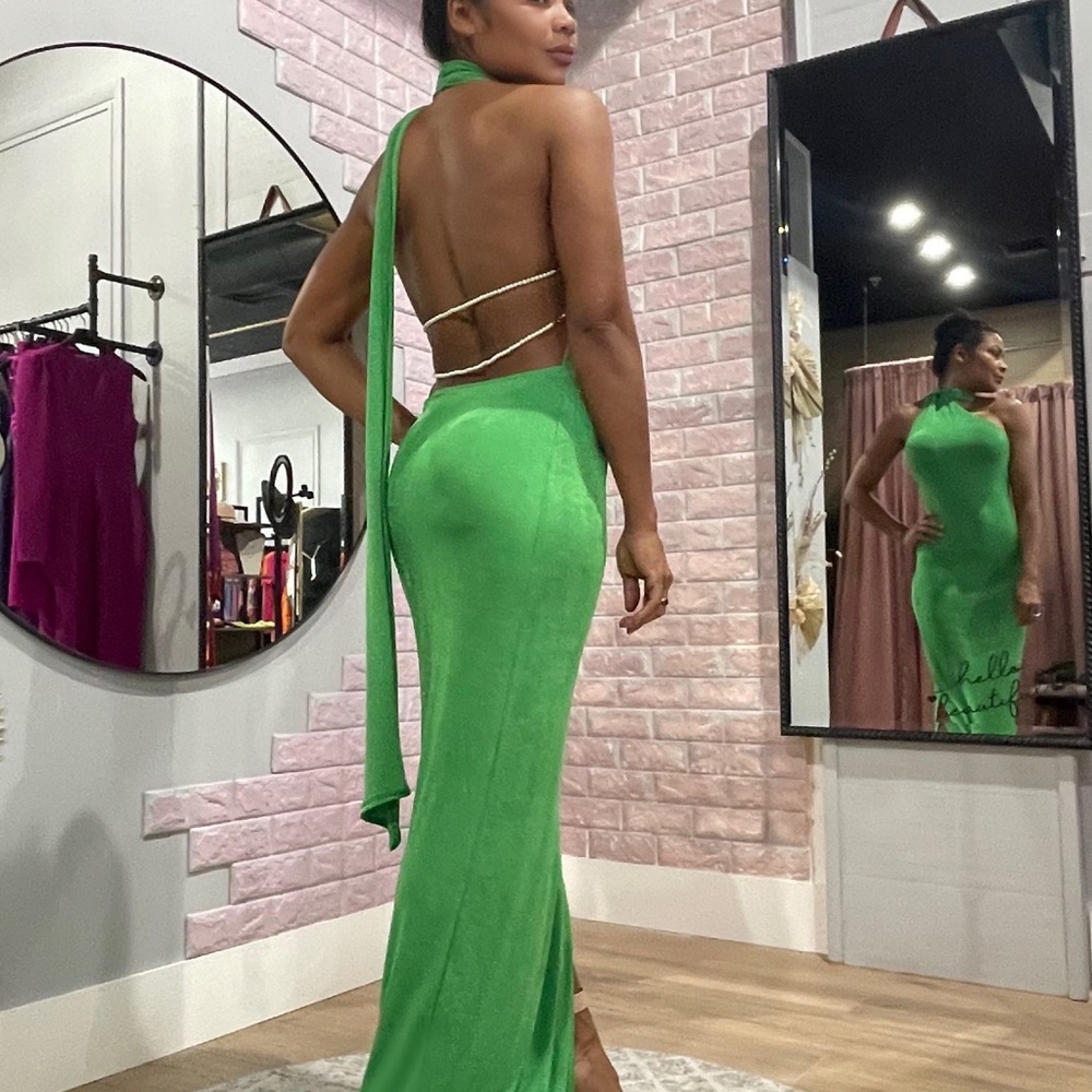 Open back dress